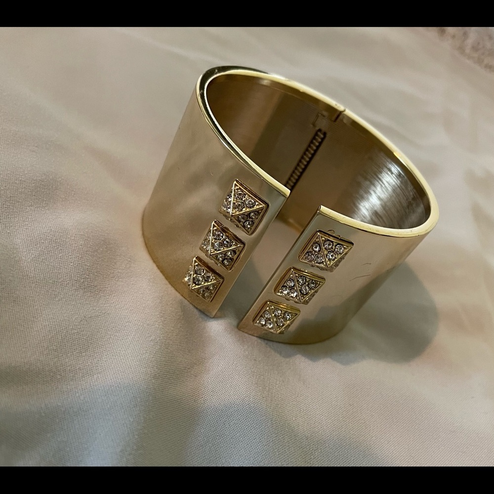Gold cuff bracelet